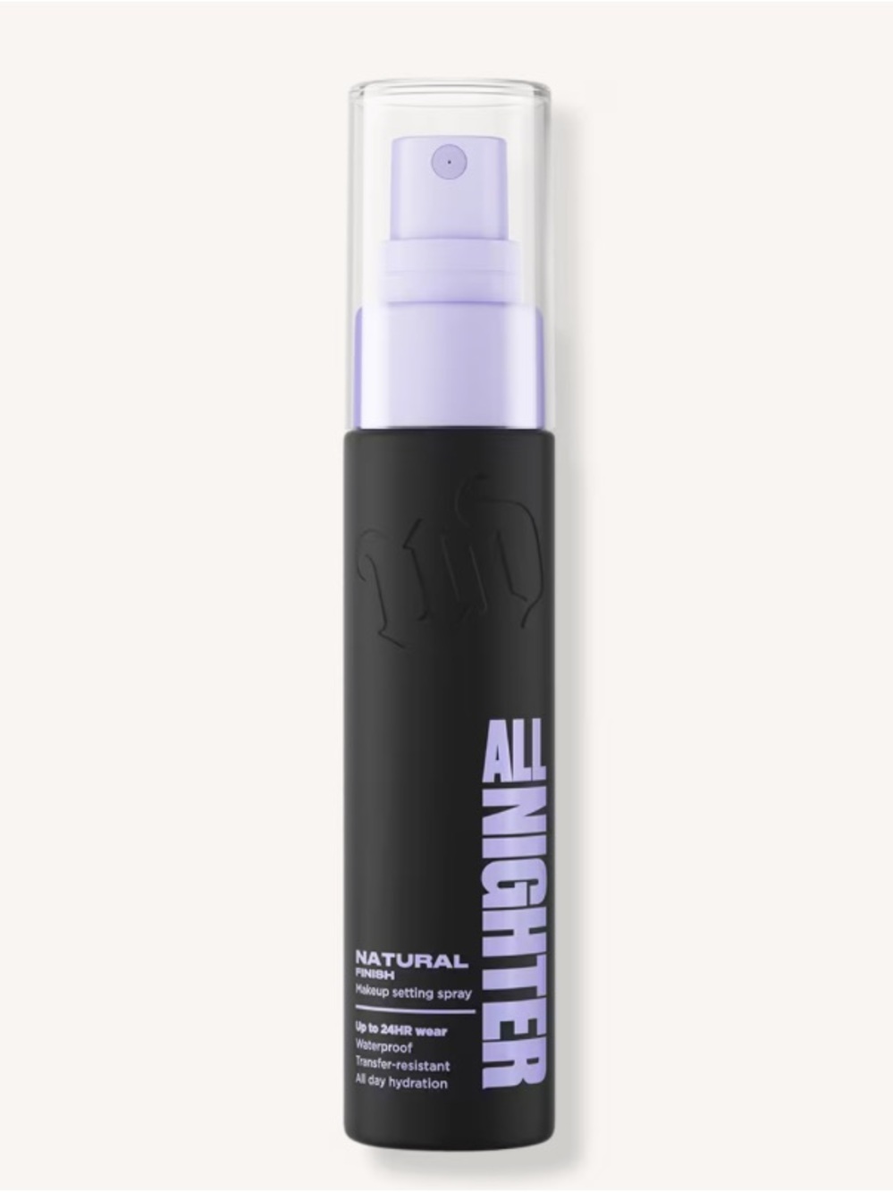 Urban Decay All Nighter Setting Spray - Black Bottle with Lilac Accent